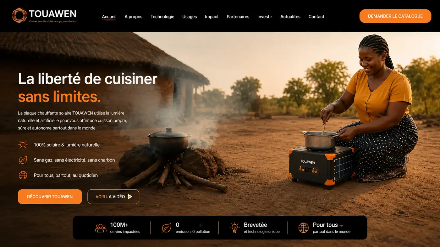 TOUAWEN clean cooking impact